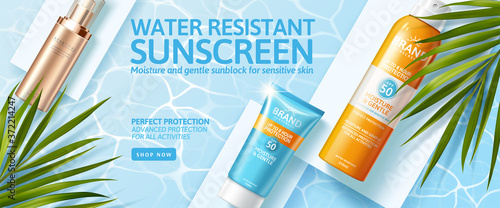 Natural skincare product ad