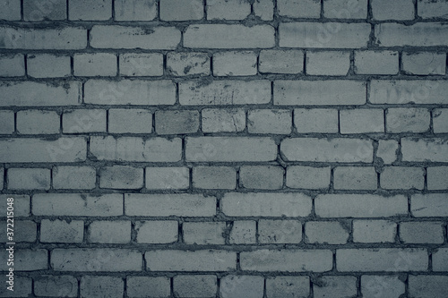 White Brick Wall For Background. Close up