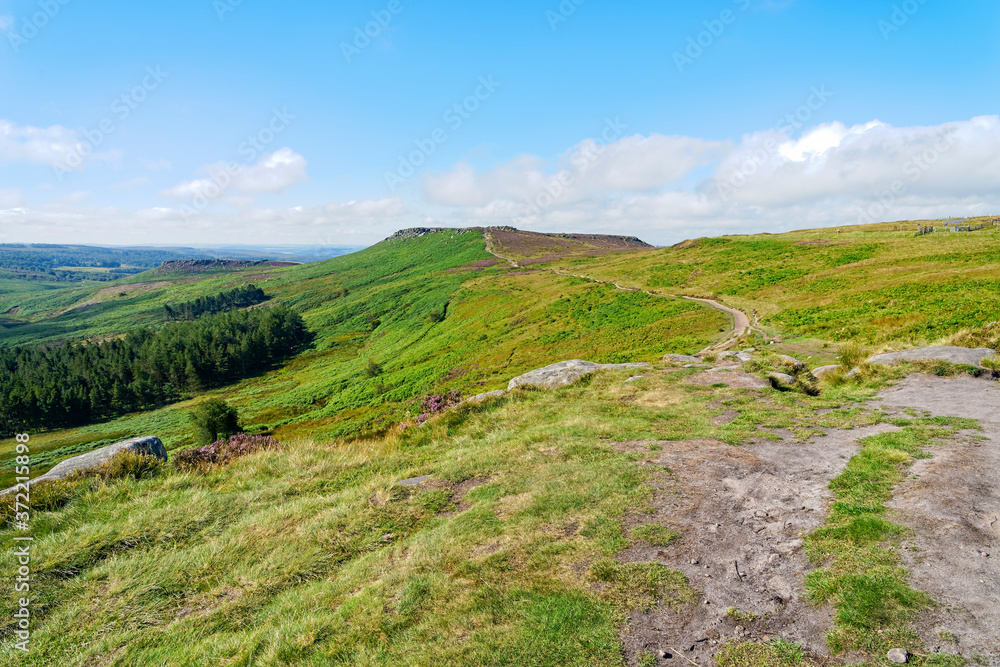 Across Burbage Moor to Higger Tor in the Peak District