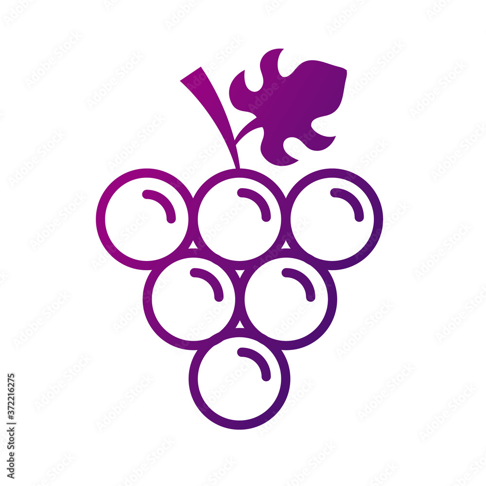 grapes fresh fruits gradient style grapes fresh fruits gradient style