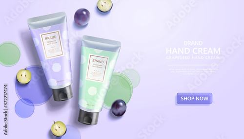 Ad template for beauty product