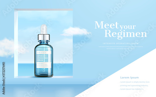 Ad template for beauty product