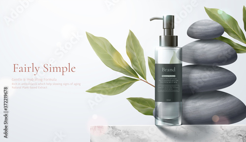 Healthy beauty product ad template