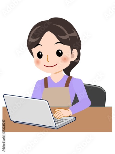キレイな若い主婦
