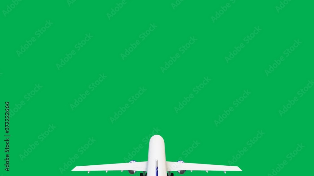 Flying aeroplane motion graphics with green screen background Flying aeroplane motion graphics with green screen background