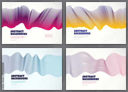 Wavy lines vector fluid abs...