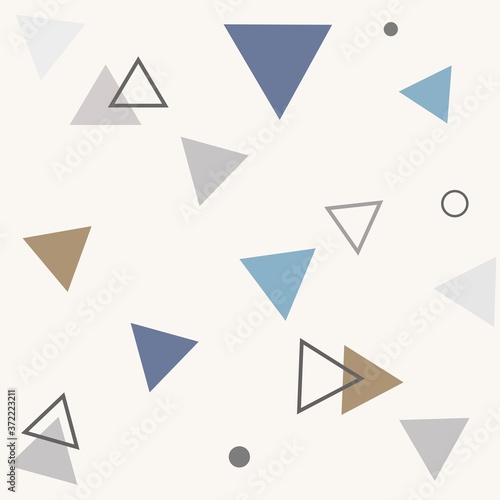 minimal abstract triangle modern geometric seamless pattern for background, wallpaper, texture, banner, label etc. vector design