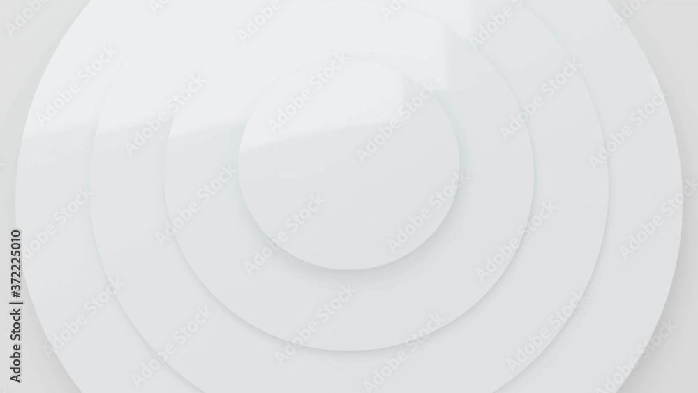 Abstract white circles wave pattern animation background 3d rendering Abstract white circles wave pattern animation background 3d rendering