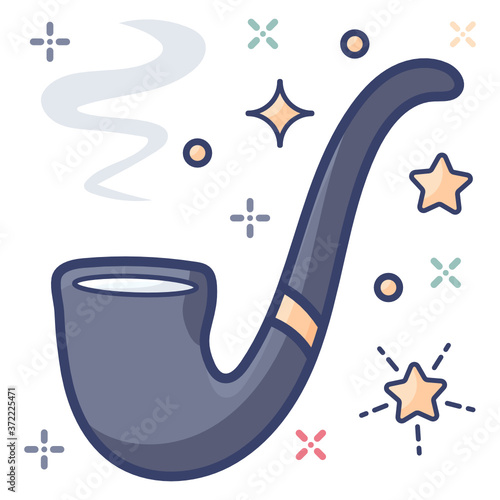 
Tobacco wrapped with an outer covering intended to be smoked, cigar icon 
