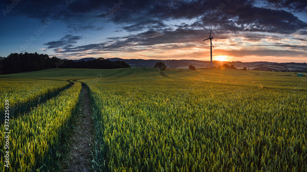July Sunset near Bolkow/Lower Silesia/Poland