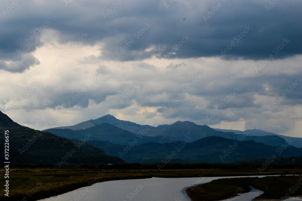 Dramatic clouds over Snowdonia, Wales