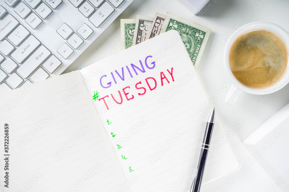 Giving Tuesday concept background Giving Tuesday concept background