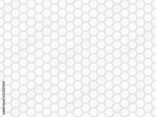 seamless 3d white hexagon bricks wall pattern for background, banner, label, wallpaper, texture, home decoration etc. vector design