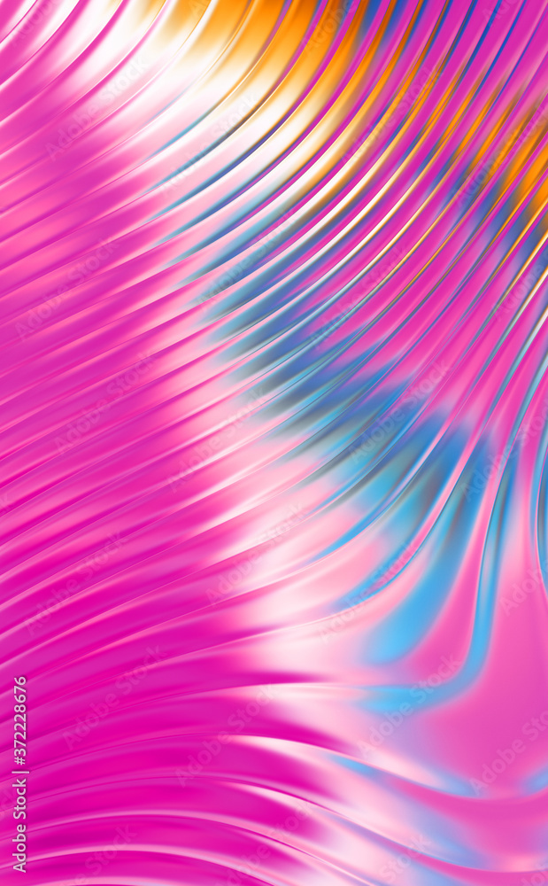 Obraz premium Abstract background. Colorful wavy design wallpaper. Graphic illustration.