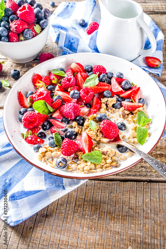 Breakfast granola or muesli Breakfast granola or muesli