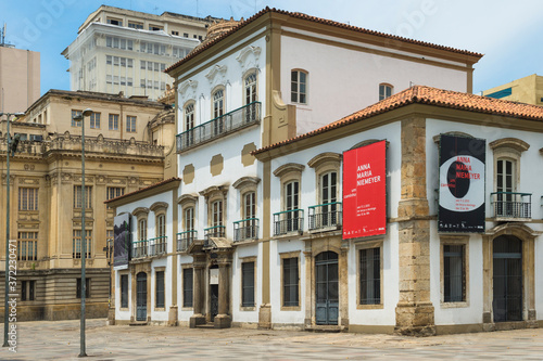 Canvas Print Paço Imperial, Former royal palace, Praça XV, Rio de Janeiro, Brazil