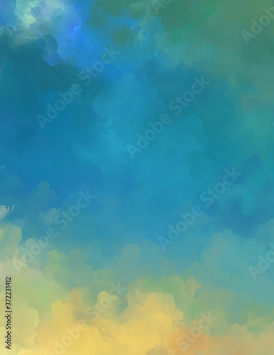 Artistic abstract background. Texture painted wallpaper. Creative illustration with strokes of paint. Brush pattern painting.