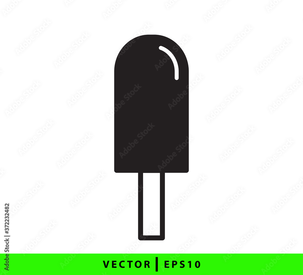 Ice cream icon flat style trendy illustration Ice cream icon flat style trendy illustration