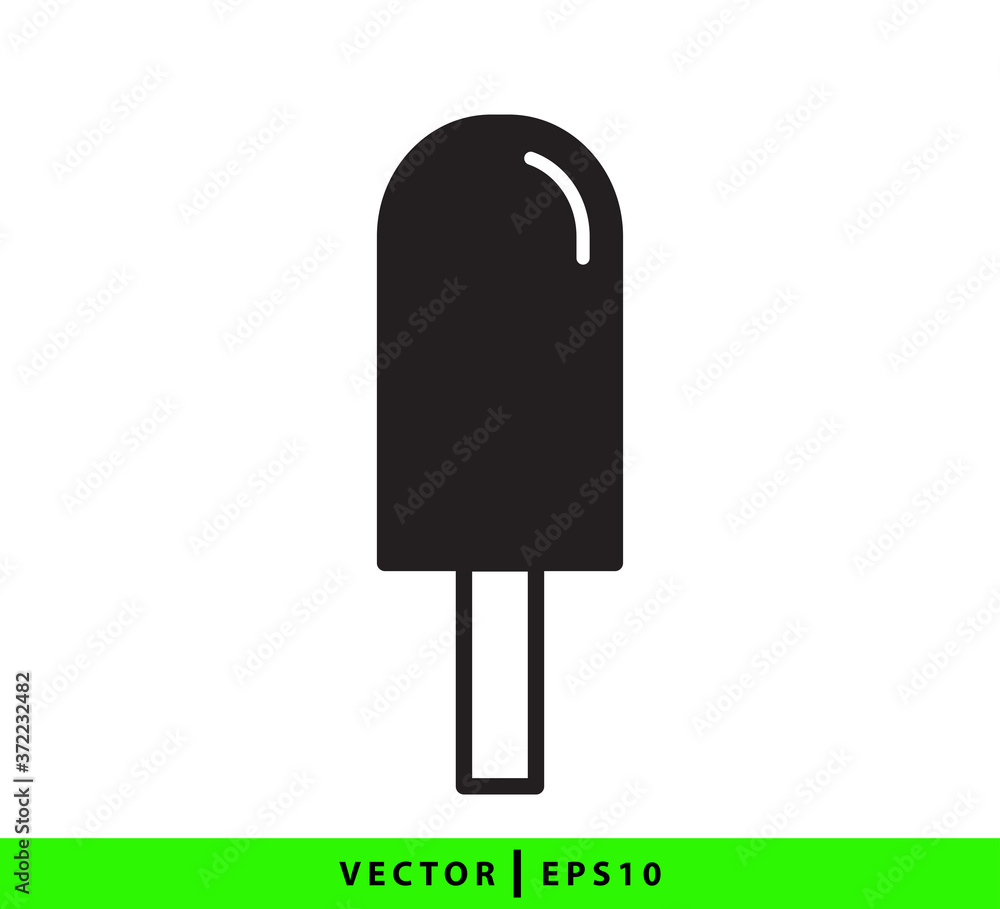 Ice cream icon flat style trendy illustration