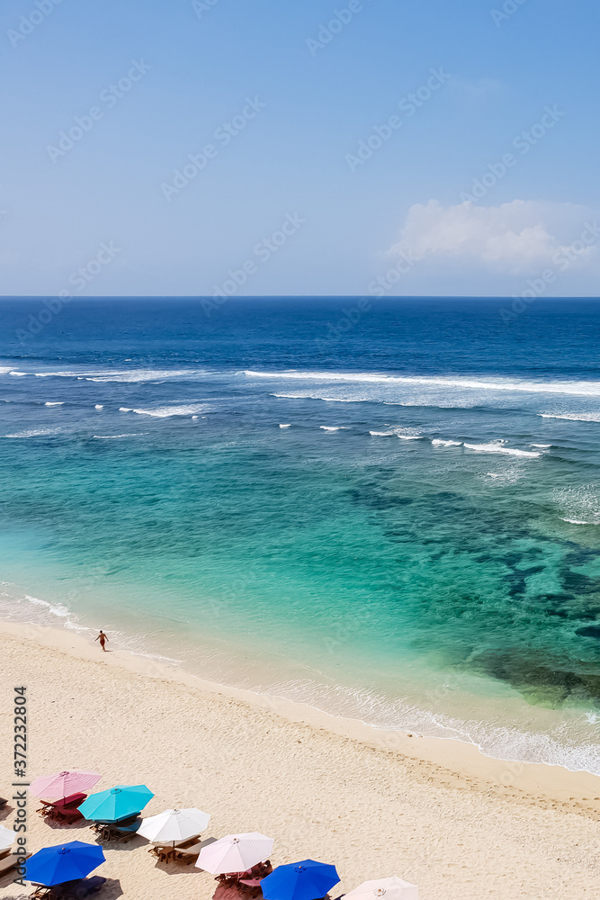 Fototapeta premium View on Melasti beach on Bali, Indonesia