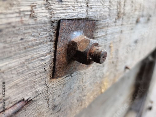 old rusty bolt