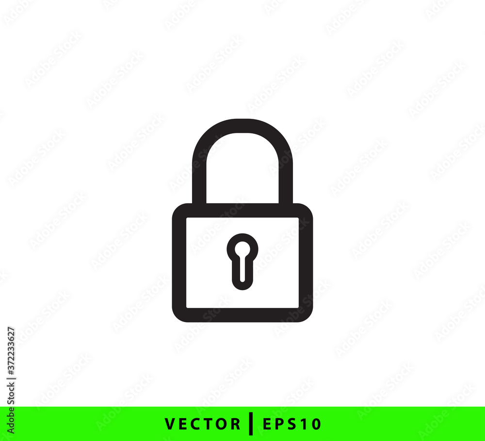 Lock and unlock icon vector logo template flat style trendy Lock and unlock icon vector logo template flat style trendy