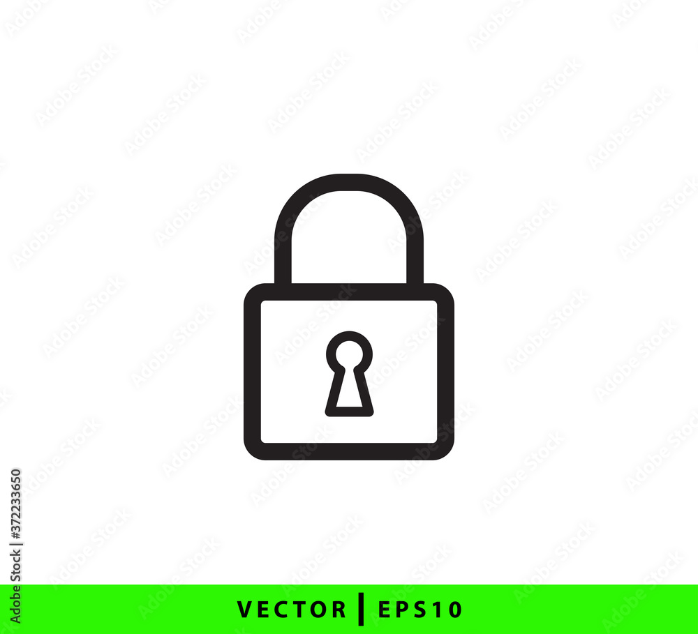 Lock and unlock icon vector logo template flat style trendy Lock and unlock icon vector logo template flat style trendy