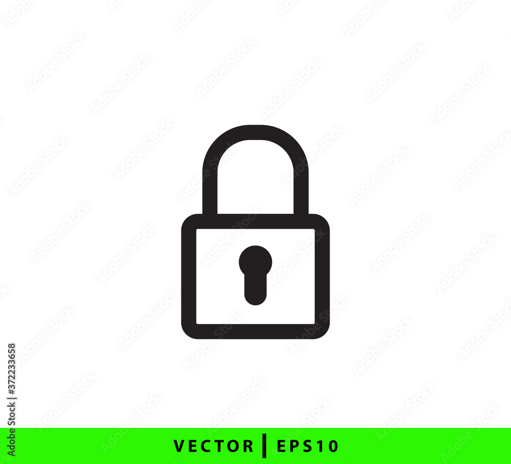 Lock and unlock icon vector logo template flat style trendy Lock and unlock icon vector logo template flat style trendy
