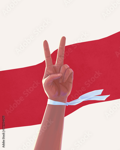 Foto Digital poster about the opposition in Belarus