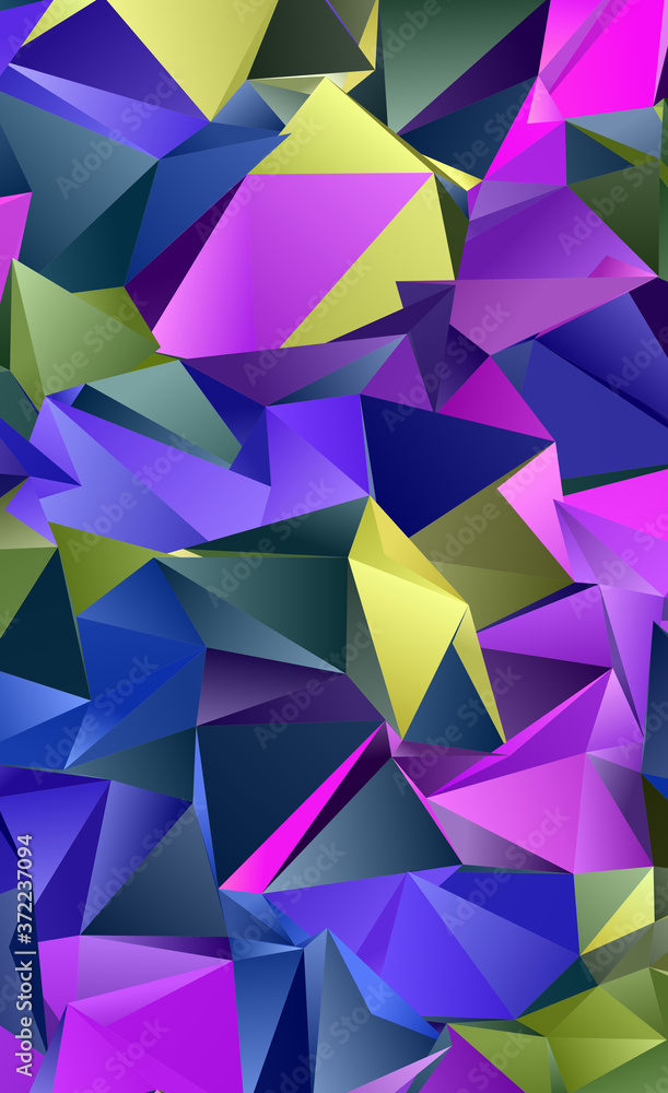 Fototapeta premium Abstract Low-Poly background. triangulated texture. Design 3d. Polygonal geometrical pattern. Triangular modern style