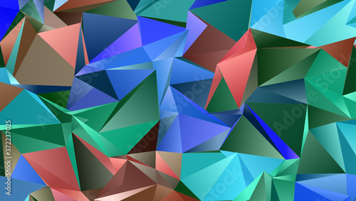 Abstract Low-Poly background. triangulated texture. Design 3d. Polygonal geometrical pattern. Triangular modern style