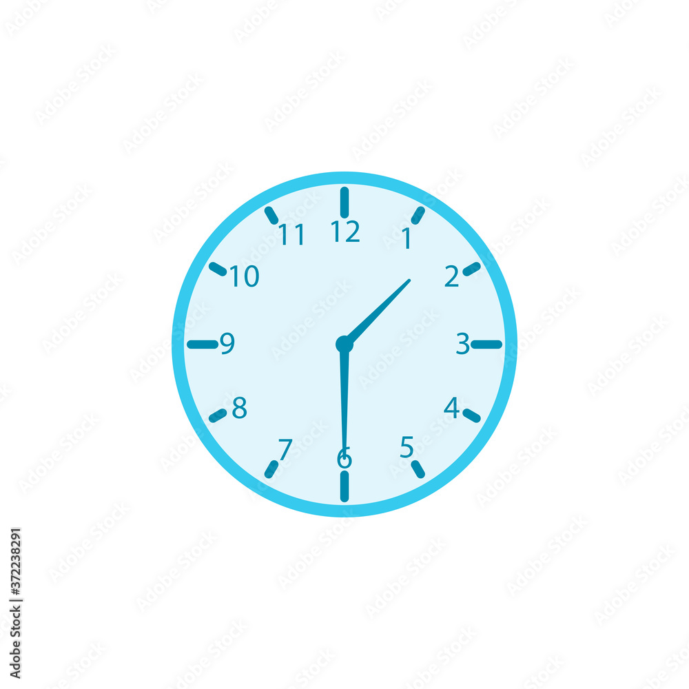 Blue Clock Design Illustration Vector Blue Clock Design Illustration Vector