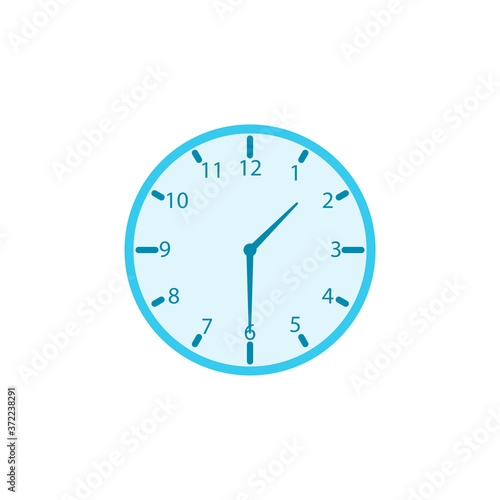 Blue Clock Design Illustration Vector