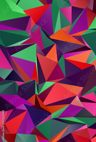 Abstract Low-Poly background. triangulated texture. Design 3d. Polygonal geometrical pattern. Triangular modern style