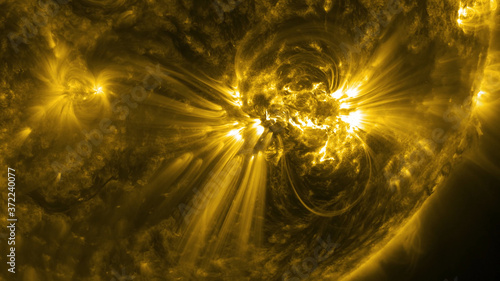 abstract golden light