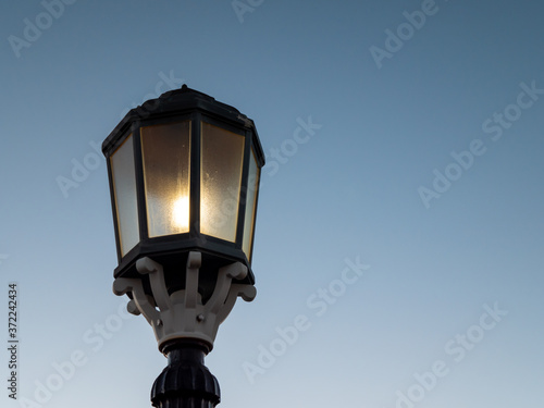 Old style english street lamp 