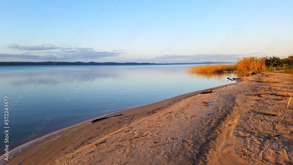 lake sunrise Mozambique
