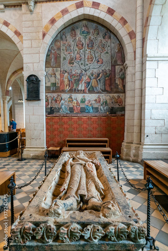 view of the mausoleum of Konrad Kurzbold in the Limburg cathedral photo