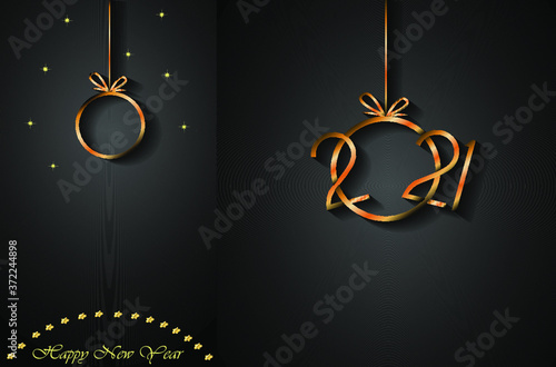 2021 Happy New Year background for your seasonal invitations, festive posters, greetings cards.