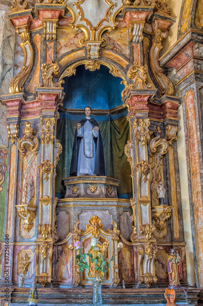 Capela de Nossa Senhora do Pilar, Interior, Sabara, Belo Horizonte, Minas Gerais, Brazil..