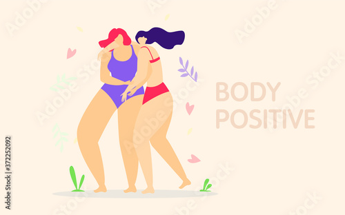 illustration body positive vector couple love beautiful grossophobie fat shaming lifestyle