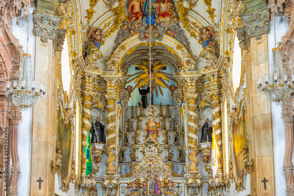 Sao Francisco de Assis Church, Main Altar, Sao Joao del Rey, Minas Gerais, Brazil