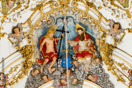 Sao Francisco de Assis Church, Main Altar, Detail, Sao Joao del Rey, Minas Gerais, Brazil