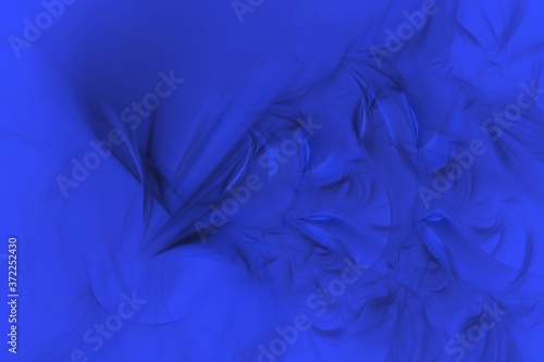 Dark blue texture with black feathers. Beautifully magical abstract background for design and decoration.