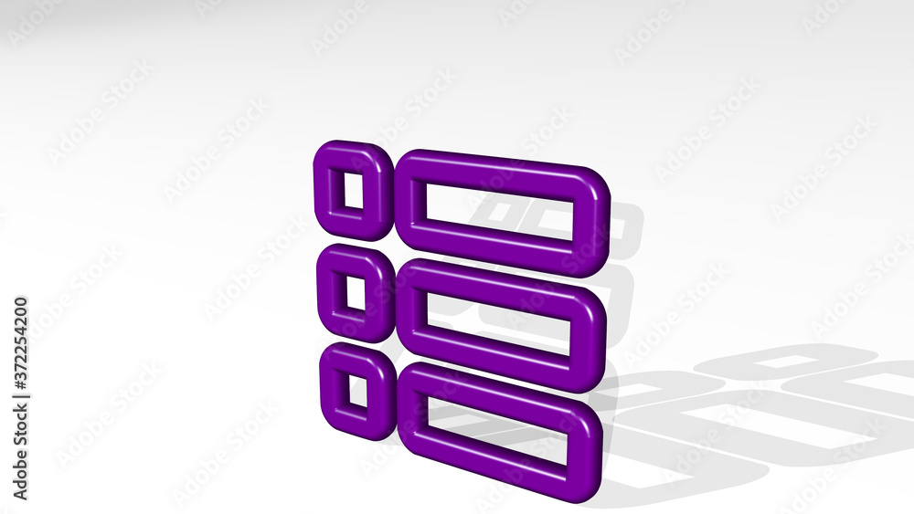 layout bullets 3D icon casting shadow, 3D illustration for background and design layout bullets 3D icon casting shadow, 3D illustration for background and design