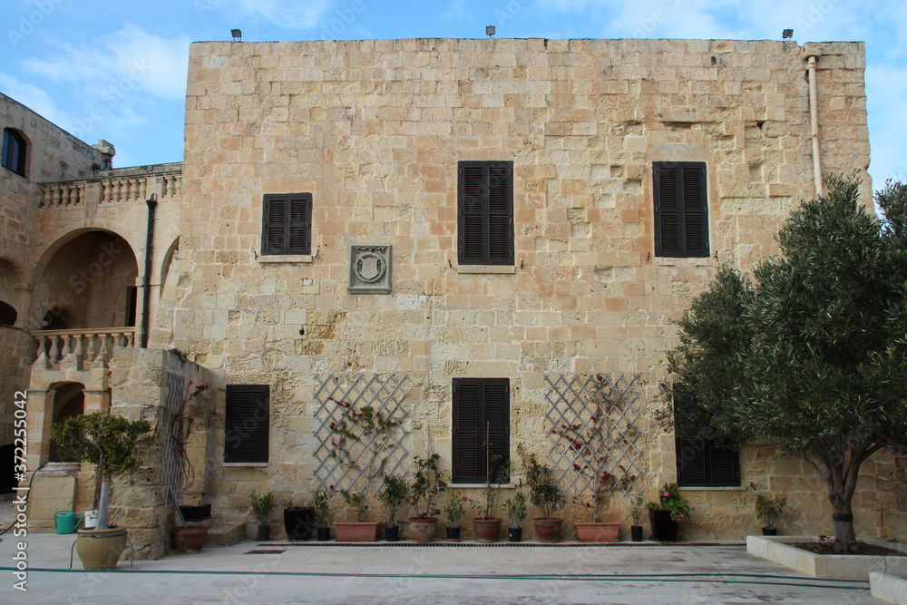 mansion in the saint-angel fort in vittoriosa (malta)