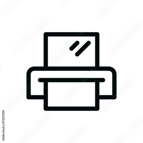Laminator isolated icon, paper laminating machine outline vector with editable stroke