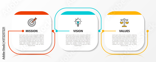 Infographic design template. Creative concept with 3 steps photo