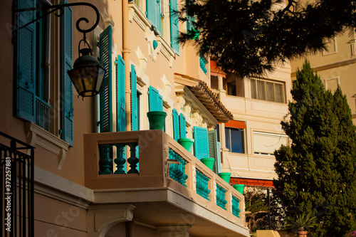 cozy balcony in the old town of Monaco