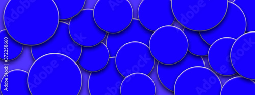 Abstract blue modern circle technology background. Elegant business geometric banner